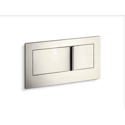Kohler Veil Flush actuator plate for 2''x6'' in-wall tank and carrier system - Vibrant Polished Nickel