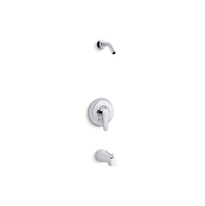 July Rite-Temp bath and shower trim kit, without showerhead - Polished Chrome