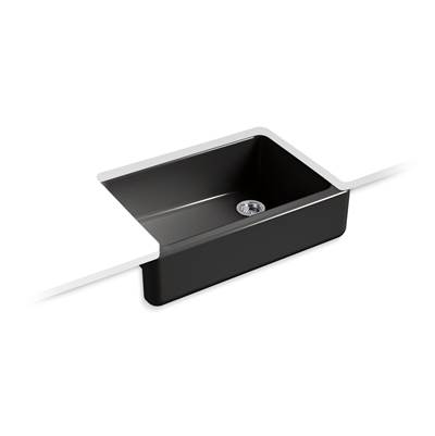 Kohler | Whitehaven | Self Trimming Kitchen Sink - Black