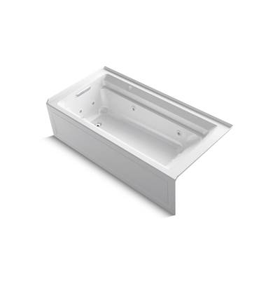 Archer 72'' x 36'' alcove Heated BubbleMassageE air bath and whirlpool, left drain