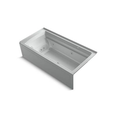 Archer 72'' x 36'' alcove Heated BubbleMassageE air bath and whirlpool, right drain