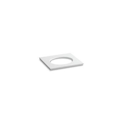 Kohler Solid/Expressions 25'' vanity-top with single Verticyl oval cutout - White Expressions