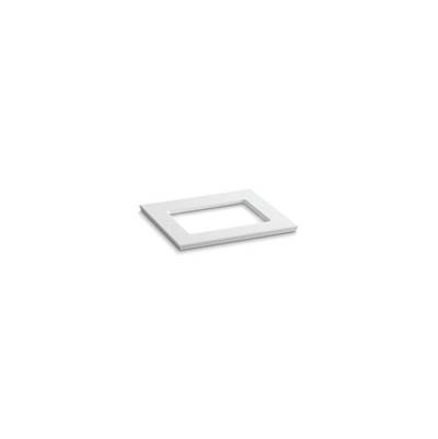 Kohler Solid/Expressions 25'' vanity-top with single Verticyl rectangular cutout - White Expressions