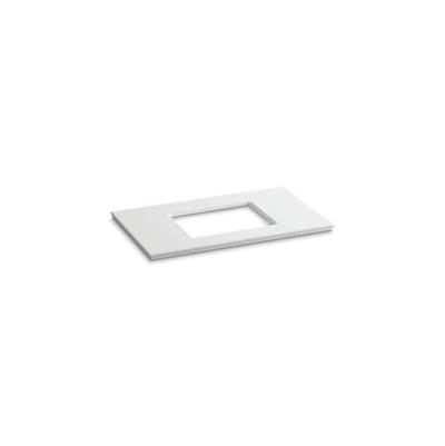 Kohler Solid/Expressions 37'' vanity-top with single Verticyl rectangular cutout - White Expressions