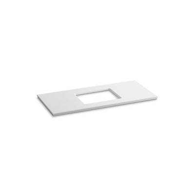 Kohler Solid/Expressions 49'' vanity-top with single Verticyl rectangular cutout - White Expressions