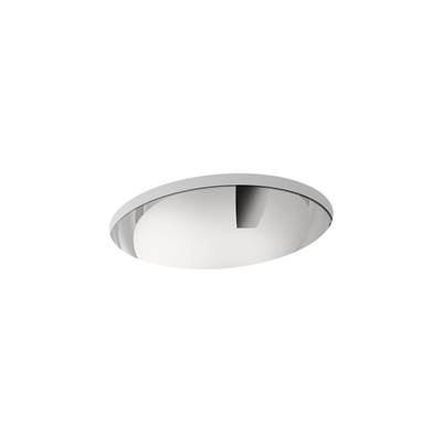 Bachata 20'' oval drop-in/undermount bathroom sink, no overflow