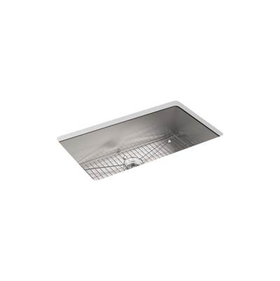 Kohler VaultE 33'' top-/undermount single-bowl kitchen sink - Stainless Steel