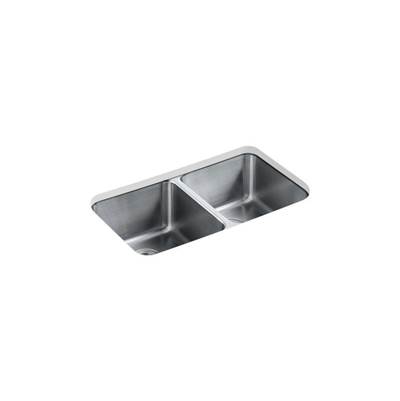 Kohler Undertone Preserve 31-1/2'' x 18'' x 9-3/4'' Undermount double-equal bowl kitchen sink - Not Applicable