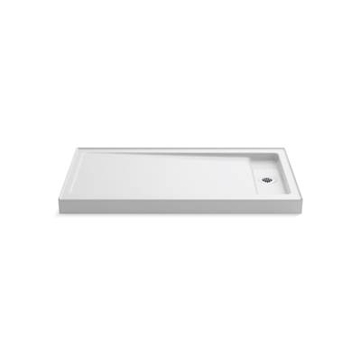 Bellwether 60'' x 32'' alcove shower base, right offset drain