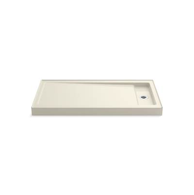 Bellwether 60'' x 32'' alcove shower base, right offset drain