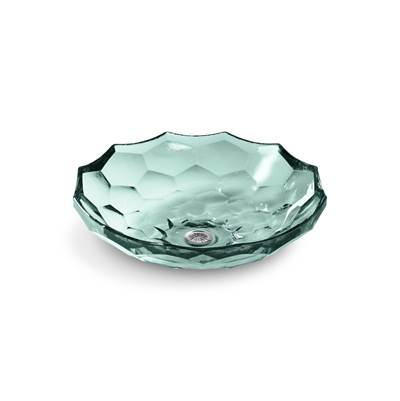 BrioletteE 17-1/2'' round vessel bathroom sink, no overflow