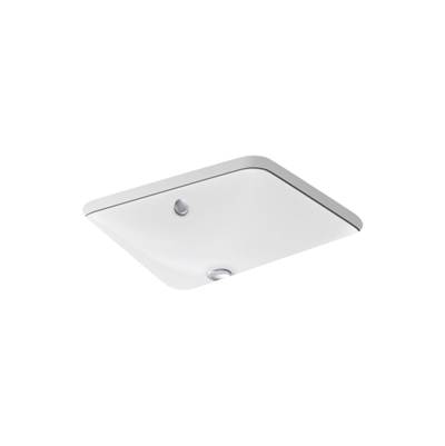 Iron Plains 18-1/2'' rectangular drop-in/undermount bathroom sink - White