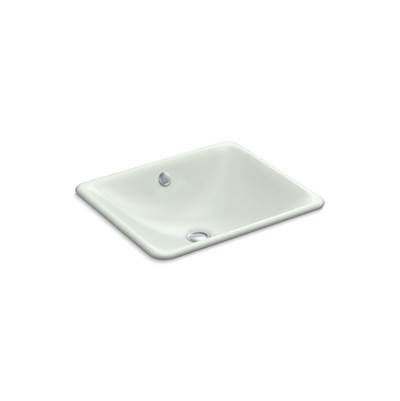 Iron Plains 18-1/2'' rectangular drop-in/undermount bathroom sink - Sea Salt