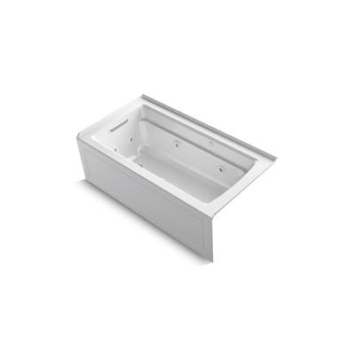 Archer 60'' x 32'' alcove Heated BubbleMassageE air bath and whirlpool, left drain