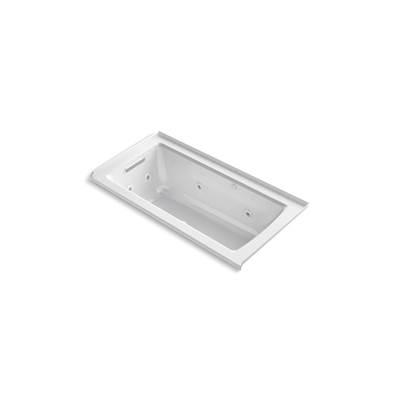 Archer 60'' x 30'' alcove Heated BubbleMassageE air bath and whirlpool, left drain