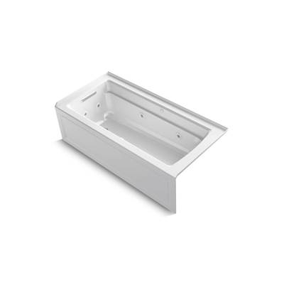 Archer 66'' x 32'' alcove Heated BubbleMassageE air bath and whirlpool, left drain