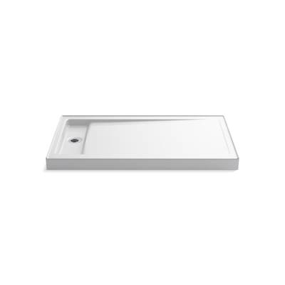 Bellwether 60'' x 34'' alcove shower base, left offset drain