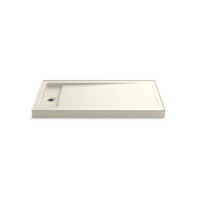 Bellwether 60'' x 34'' alcove shower base, left drain