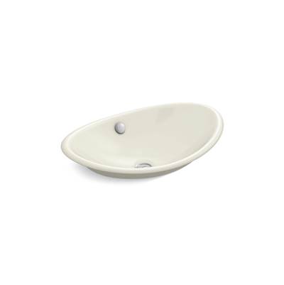 Iron Plains 20-3/4'' oval vessel bathroom sink - Biscuit