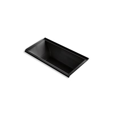 Kohler Underscore 60'' x 30'' alcove bath, right drain - Black