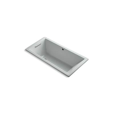 Kohler Underscore 60'' x 30'' drop-in bath with Bask heated surface - Ice Grey