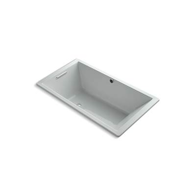 Kohler Underscore 66'' x 36'' drop-in bath with Bask heated surface - Ice Grey