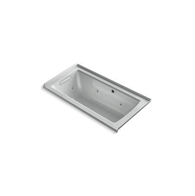 Archer 60'' x 30'' alcove whirlpool bath with Bask heated surface, left drain