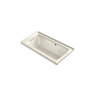 Archer 60'' x 30'' alcove whirlpool bath with Bask heated surface, left drain