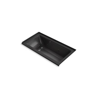 Archer 60'' x 30'' alcove whirlpool bath with Bask heated surface, right drain