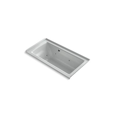 Archer 60'' x 30'' alcove whirlpool bath with Bask heated surface, right drain