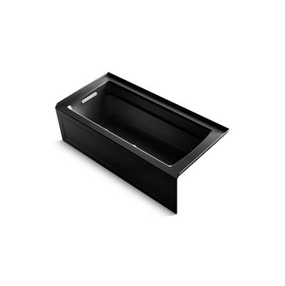 Archer 66'' x 32'' alcove Heated BubbleMassageE air bath with Bask heated surface, left drain