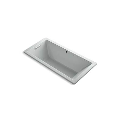 Kohler Underscore 66'' x 32'' drop-in bath with Bask heated surface - Ice Grey