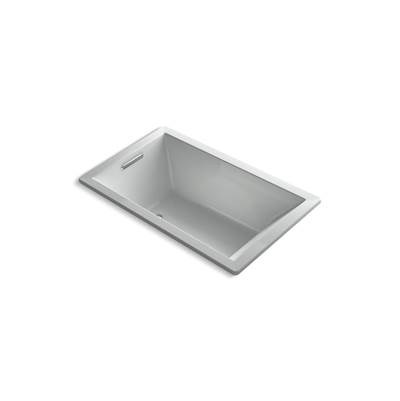 Kohler Underscore 60'' x 36'' drop-in Heated BubbleMassageE air bath - Ice Grey
