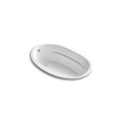 Kohler Sunward 66'' x 42'' drop-in Heated BubbleMassageE air bath - White