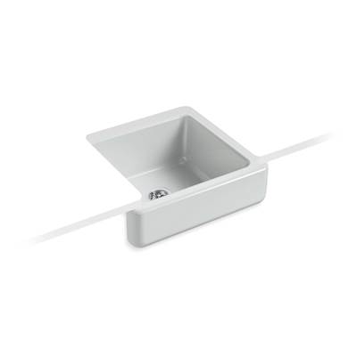 Kohler Whitehaven 23-1/2'' undermount single-bowl farmhouse kitchen sink - Ice Grey