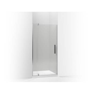 Kohler Revel Pivot shower door, 70'' H x 31-1/8 - 36'' W, with 1/4'' thick Crystal Clear glass - Bright Polished Silver