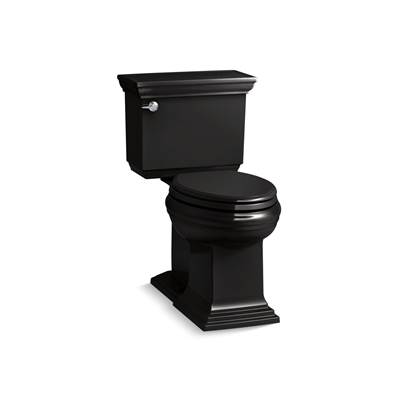 Kohler | Memoirs Stately | Floor Mount Two Piece Toilet - Black