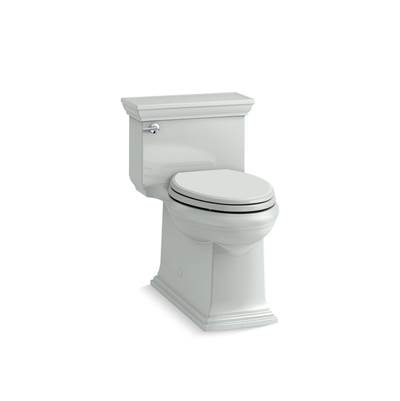 Kohler Memoirs Stately One-piece Compact Elongated Toilet with Skirted Trapway, 1.28 Gpf - Ice Grey