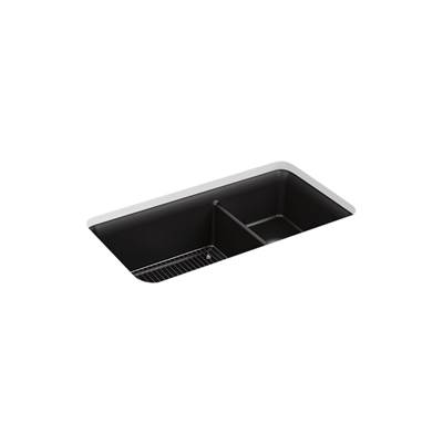 Cairn 33-1/2'' undermount double-bowl kitchen sink