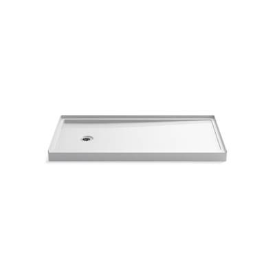 Kohler Rely 60'' x 30'' alcove shower base, left drain - White