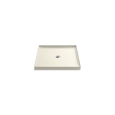 Kohler Rely 36'' x 42'' alcove shower base, center drain - Biscuit