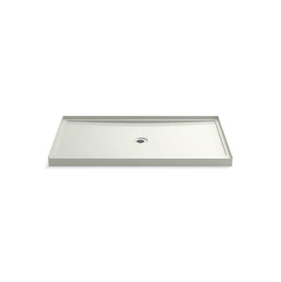 Kohler Rely 60'' x 34'' single-threshold shower base with center drain - Dune