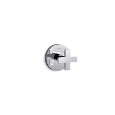 Composed MasterShower transfer valve trim with cross handle