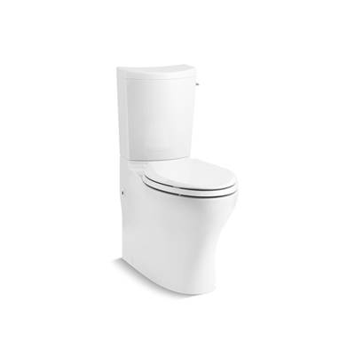 Kohler Persuade Curv Two-piece elongated toilet with skirted trapway, dual-flush - White