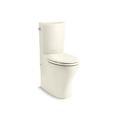 Kohler Persuade Curv Two-piece elongated toilet with skirted trapway, dual-flush - Biscuit