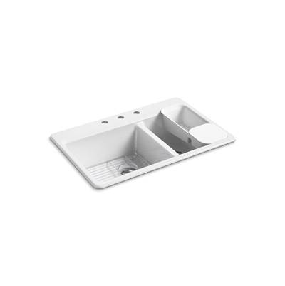 Kohler | Riverby | Drop In Kitchen Sink - White