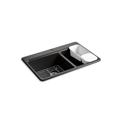 Kohler | Riverby | Drop In Kitchen Sink - Black
