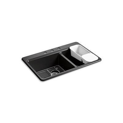 Kohler | Riverby | Drop In Kitchen Sink - Black