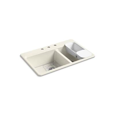 Kohler | Riverby | Drop In Kitchen Sink - Biscuit