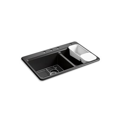 Kohler | Riverby | Drop In Kitchen Sink - Black
